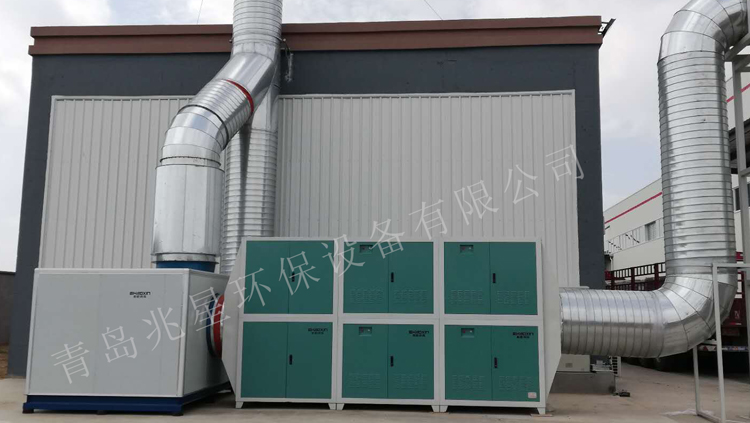 長春富維安道拓(青島分公司)廢氣凈化設備安裝完成